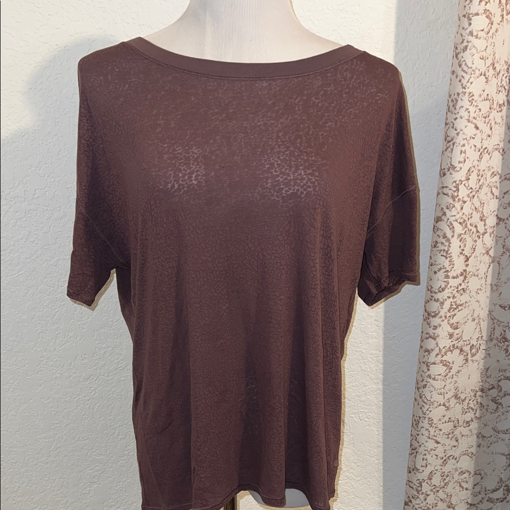 Oversized burnout love tee